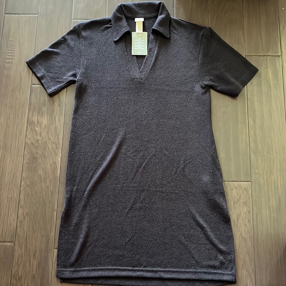 H&M sheer collared sweater